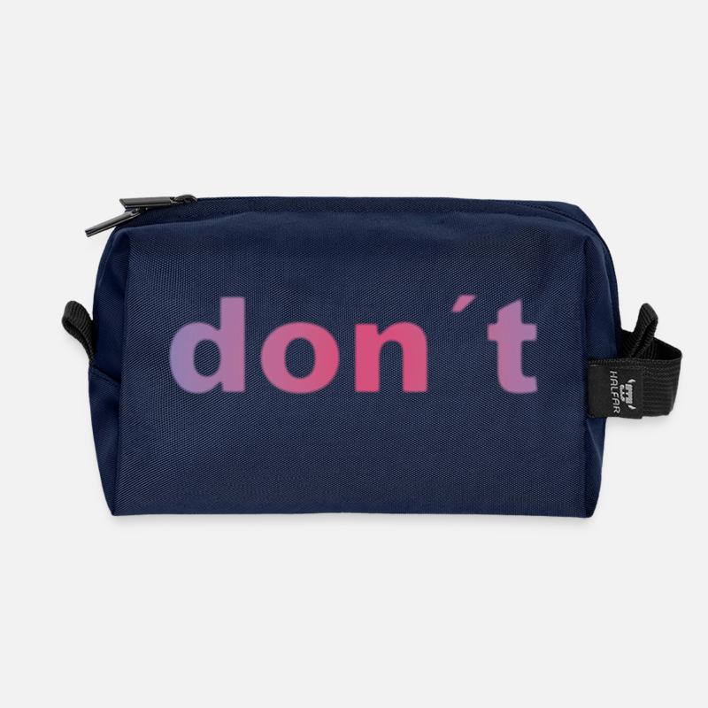 don`t - Recycelte Kulturtasche - Navy