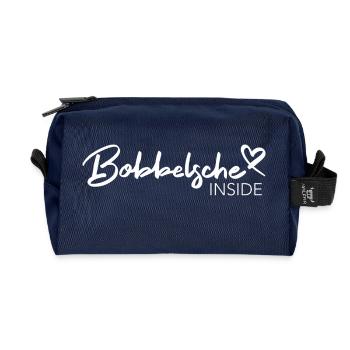 Bobbelsche Inside / Hessian / Baby - Recycled Toiletry Zip Bag - navy - Front