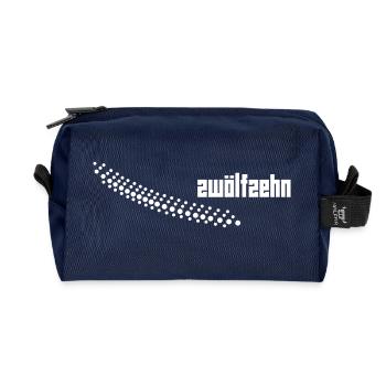 1210_2 - Recycled Toiletry Zip Bag - navy - Front