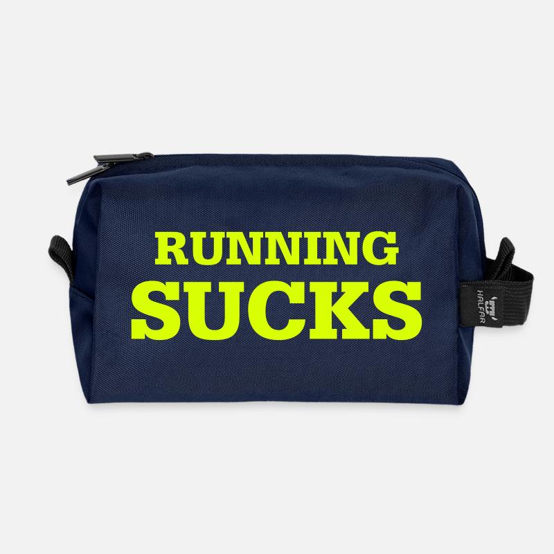 Running Sucks - Recycelte Kulturtasche - Navy