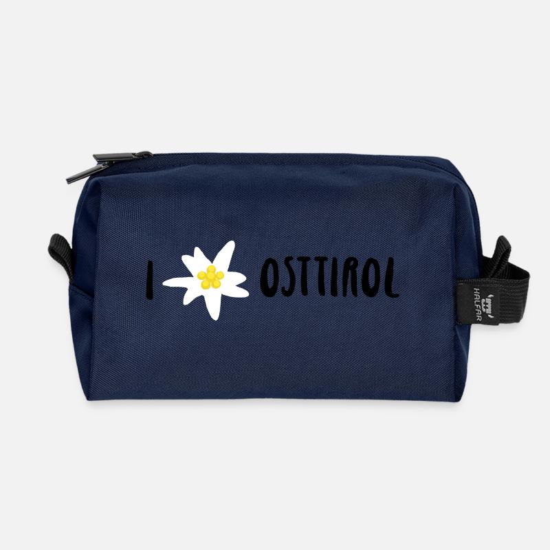 I love Osttirol Edelweiss Edition - Recycelte Kulturtasche - Navy