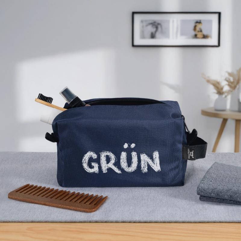grün oder ? Recycelte Kulturtasche