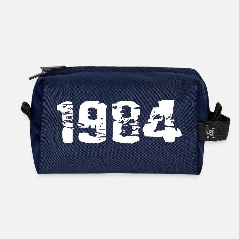 Geburtsjahr - Recycelte Kulturtasche - Navy