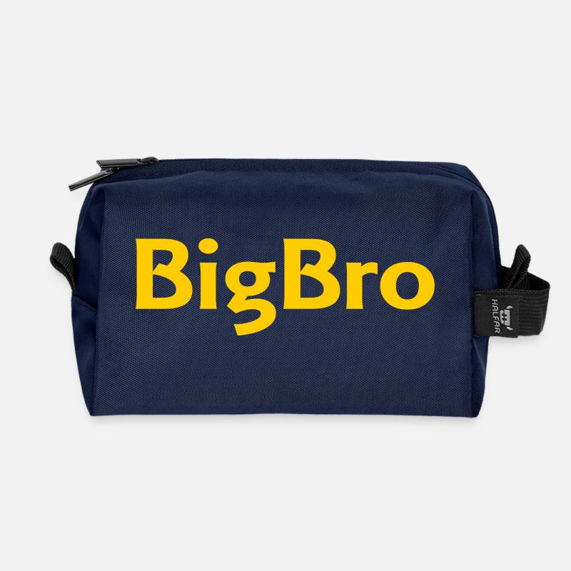 Big Bro - Recycled Toiletry Zip Bag - navy