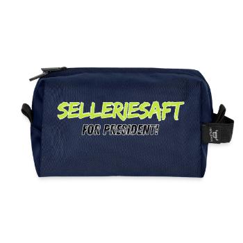 Selleriesaft for President - Recycelte Kulturtasche - Navy - Vorne