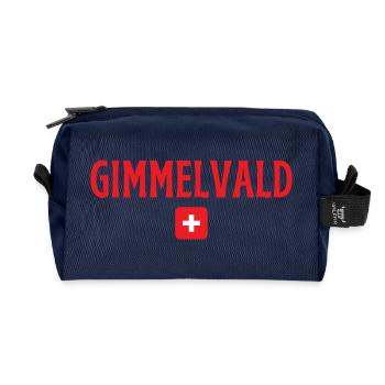 GIMMELWALD Schweiz Flagge - Recycelte Kulturtasche - Navy - Vorne
