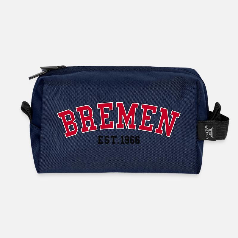 Bremen Est. 1966 - Recycled Toiletry Zip Bag - navy