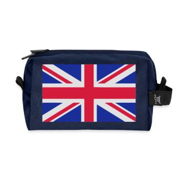 union jack - Recycelte Kulturtasche - Navy - Vorne