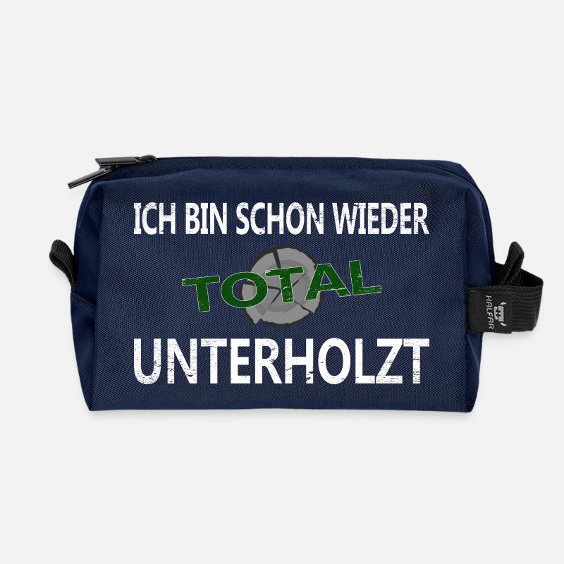 Holz machen - Unterholzt - Recycelte Kulturtasche - Navy