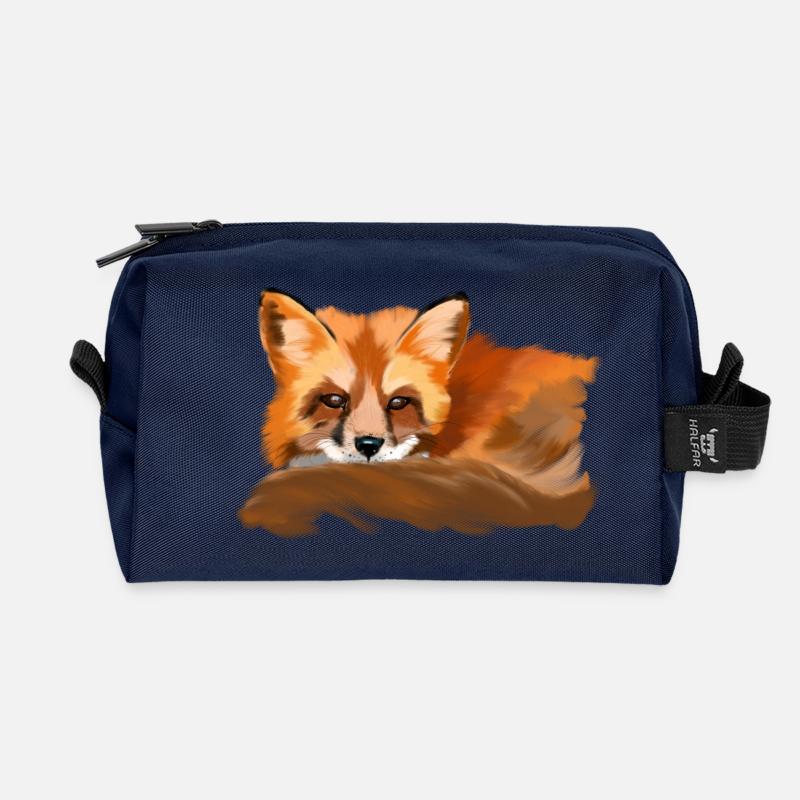 Fuchs - Recycelte Kulturtasche - Navy