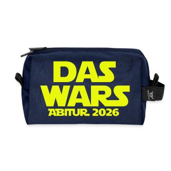 das_wars_abi_2026_abitur_geschenk_shirt_gymnasi - Recycled Toiletry Zip Bag - navy - Front
