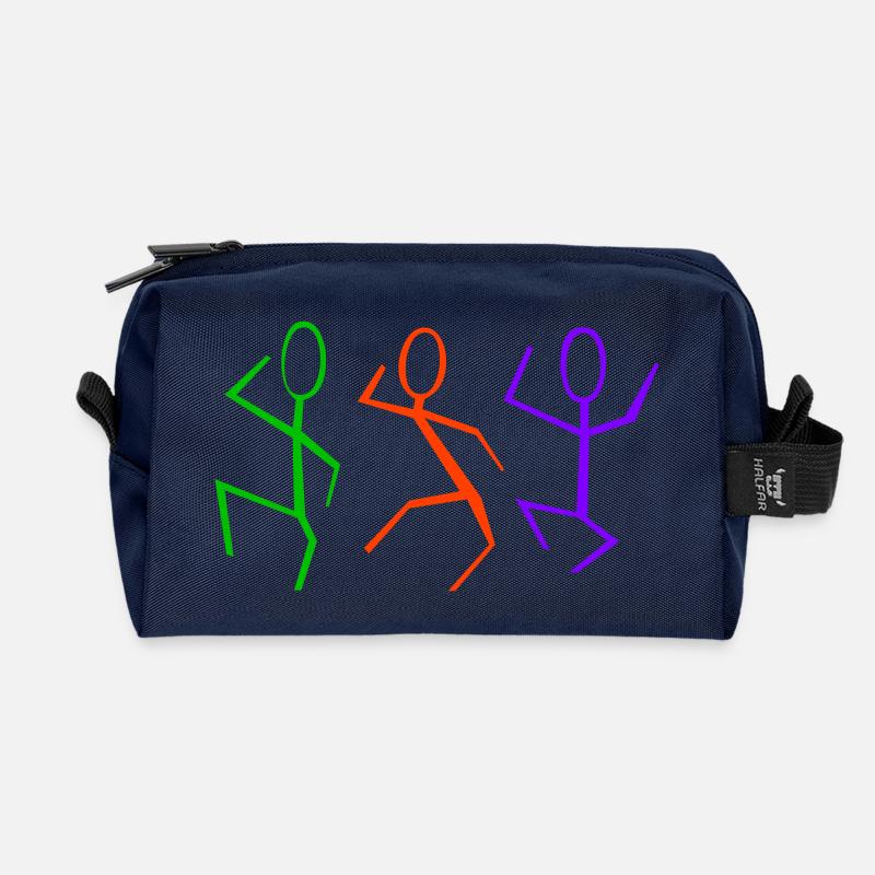 3 Tänzer - Recycelte Kulturtasche - Navy