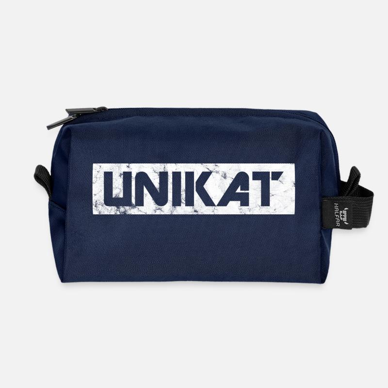 Unikat - Recycelte Kulturtasche - Navy