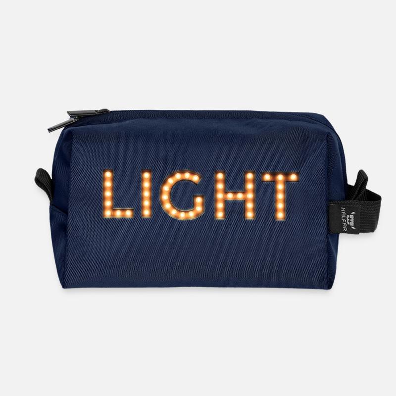 Light - Recycled Toiletry Zip Bag - navy
