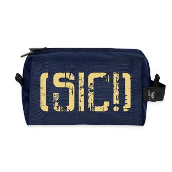 Sic ! Sick ! C’est parti - Trousse de toilette en tissu recyclé - marine - Devant
