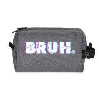 Plan de travail bruh2 1 - Trousse de toilette en tissu recyclé - anthracite - Devant