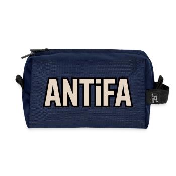 Antifa - Antifascist Merch - Recycelte Kulturtasche - Navy - Vorne