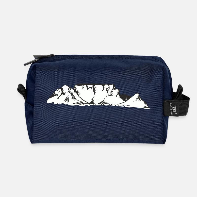 Afrika Tafelberg Kapstadt Geschenkidee - Recycelte Kulturtasche - Navy