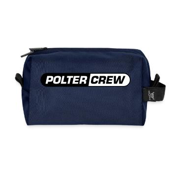 Polter Crew Polterabend - Recycelte Kulturtasche - Navy - Vorne