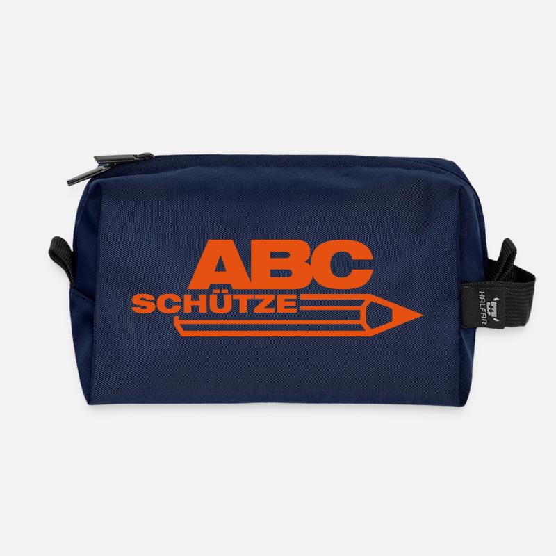 schütze schuleingang - Recycelte Kulturtasche - Navy
