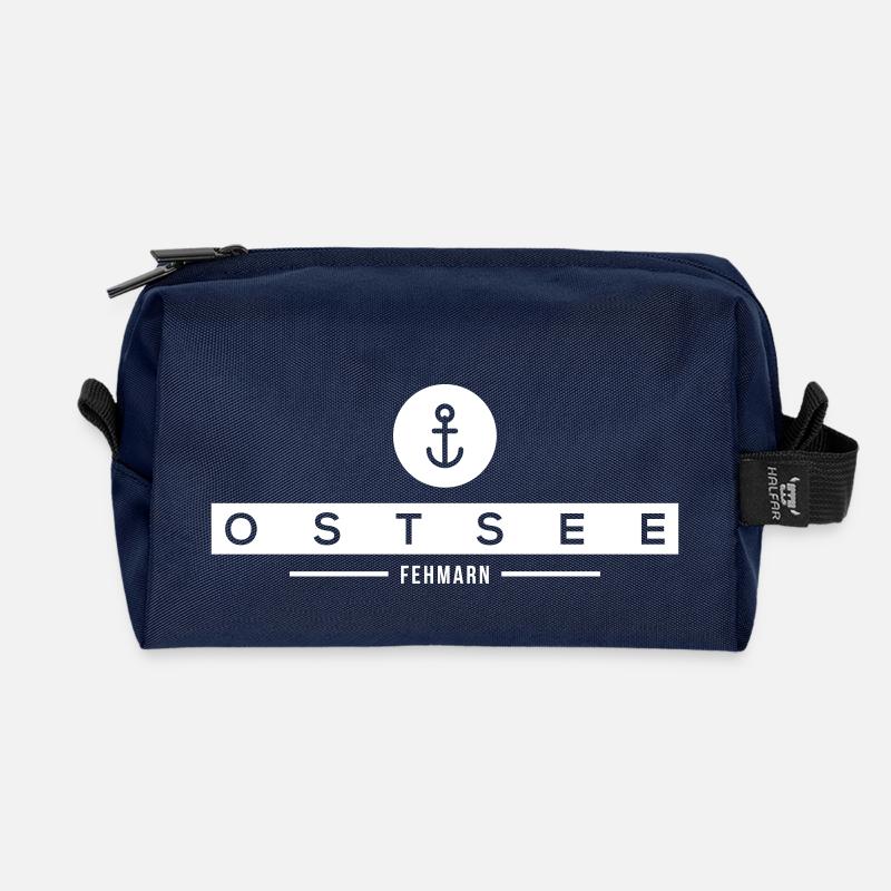 FEHMARN - Recycelte Kulturtasche - Navy