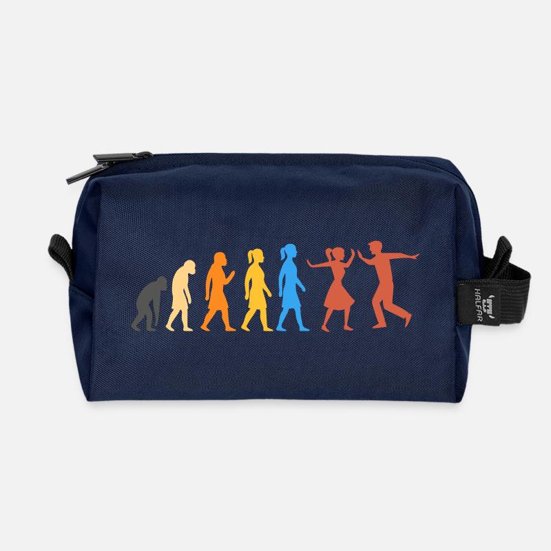Swing Dance - The Highest Level of Evolution (2) - Recycled Toiletry Zip Bag - navy