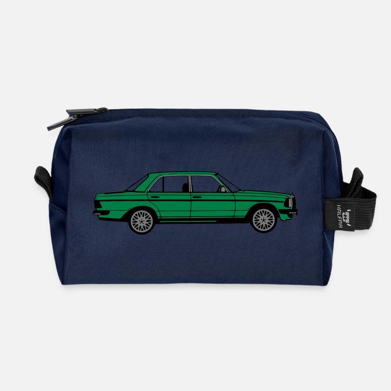 MB W123 ,Youngtimer ,Oldtimer, seitlich ..(25) - Recycelte Kulturtasche - Navy