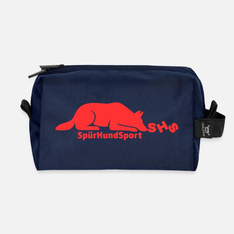 SHS Logo rot - Recycelte Kulturtasche - Navy