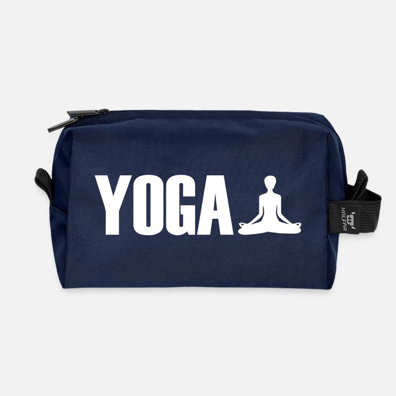 yoga - Recycelte Kulturtasche - Navy