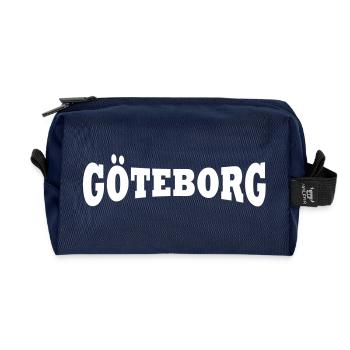 Göteborg Schriftzug - Recycelte Kulturtasche - Navy - Vorne