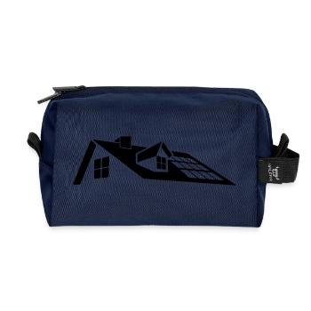 Modernes Dachdesign – Dachgaube mit Sonnenkollektoren - Recycelte Kulturtasche - Navy - Vorne