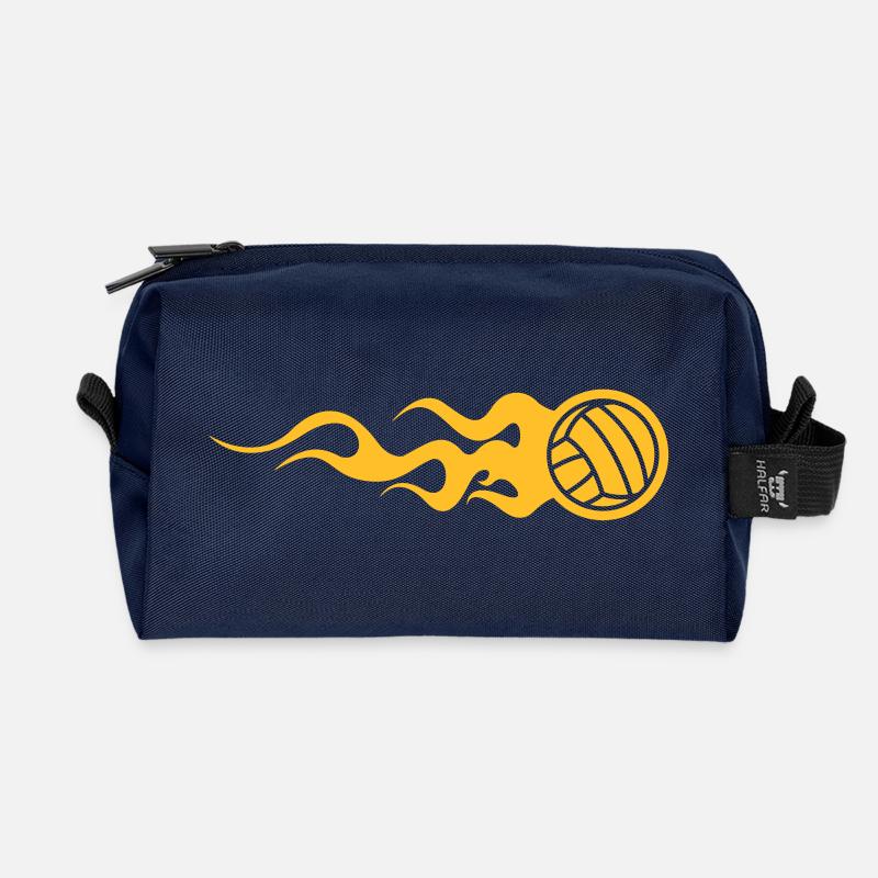 Volleyball - Recycelte Kulturtasche - Navy