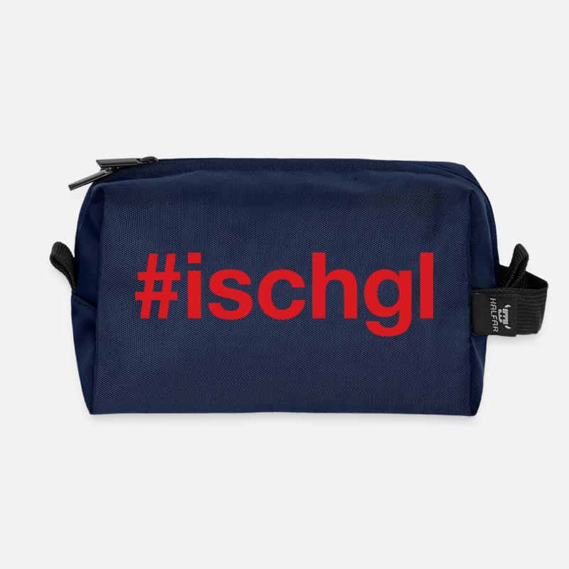ISCHGL - Recycelte Kulturtasche - Navy