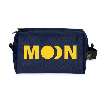 Moon - Recycled Toiletry Zip Bag - navy - Front