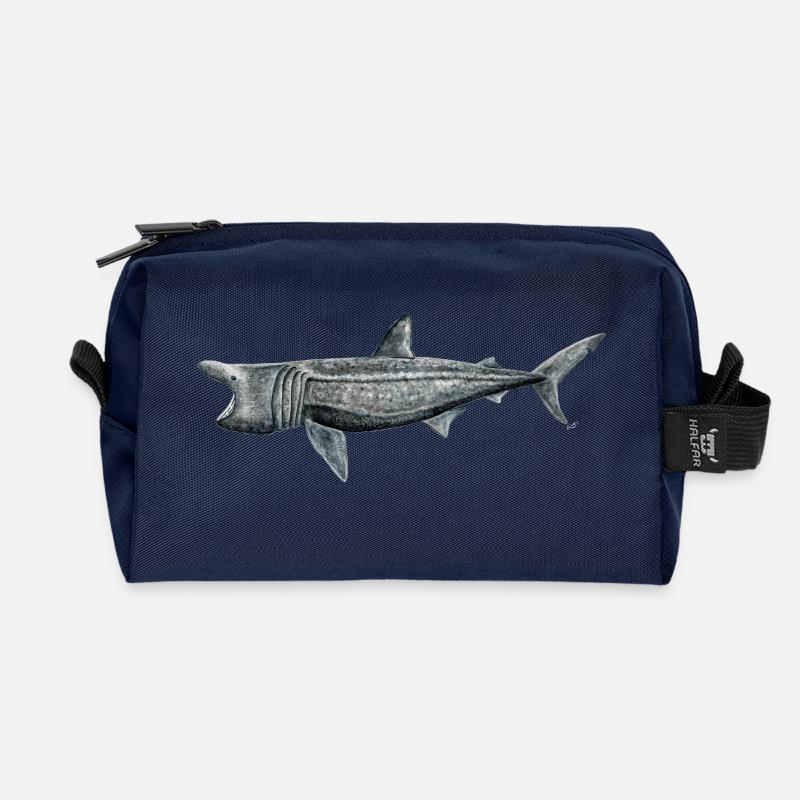 Riesenhai Pilger Hai - Requin pelerin - Recycelte Kulturtasche - Navy