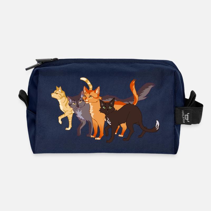 Warrior Cats Feuerstern Firestar Greystripe Katze - Recycelte Kulturtasche - Navy