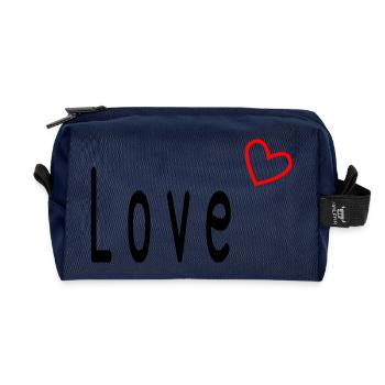 VALENTINSTAG. Junggesellinnenabschied. ICH LIEBE DICH. ICH LIEBE DICH. LIEBE - Recycelte Kulturtasche - Navy - Vorne