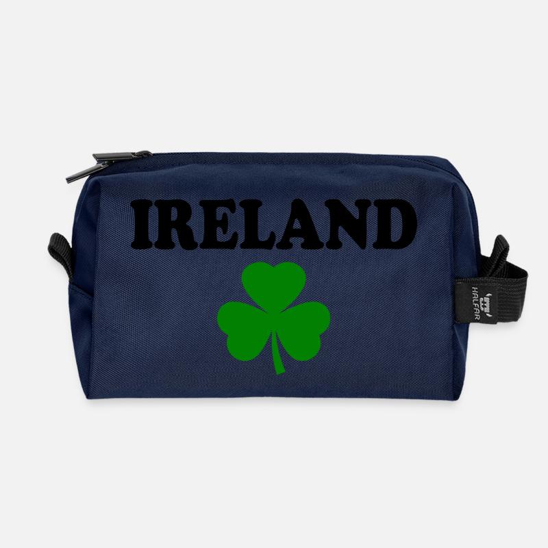 Irland kleeblatt - Recycelte Kulturtasche - Navy