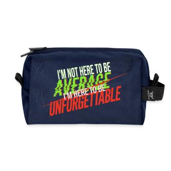 UNFORGETTABLE - Recycelte Kulturtasche - Navy - Vorne