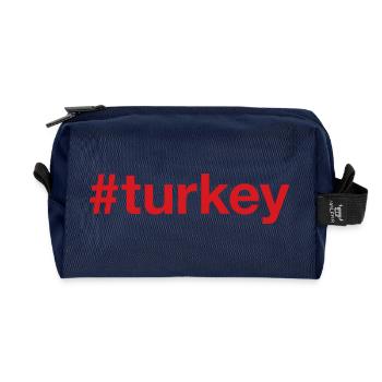 TURKEY Red - Recycelte Kulturtasche - Navy - Vorne