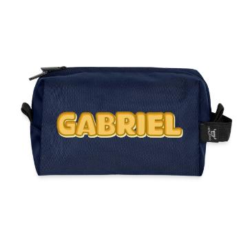 Gabriel as a given name - Recycled Toiletry Zip Bag - navy - Front
