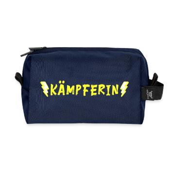 Fighter - Recycled Toiletry Zip Bag - navy - Front