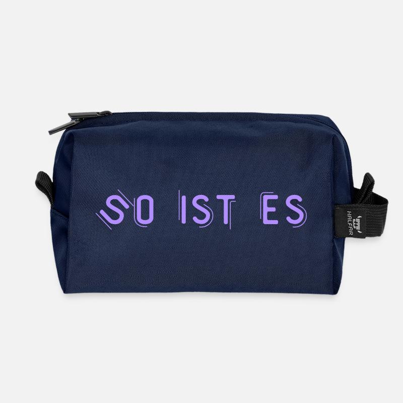 So ist es - Recycelte Kulturtasche - Navy