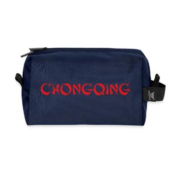 CHONGQING, Chine - Trousse de toilette en tissu recyclé - marine - Devant