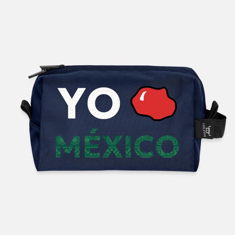 YO AMO MEXIKO - Recycelte Kulturtasche - Navy