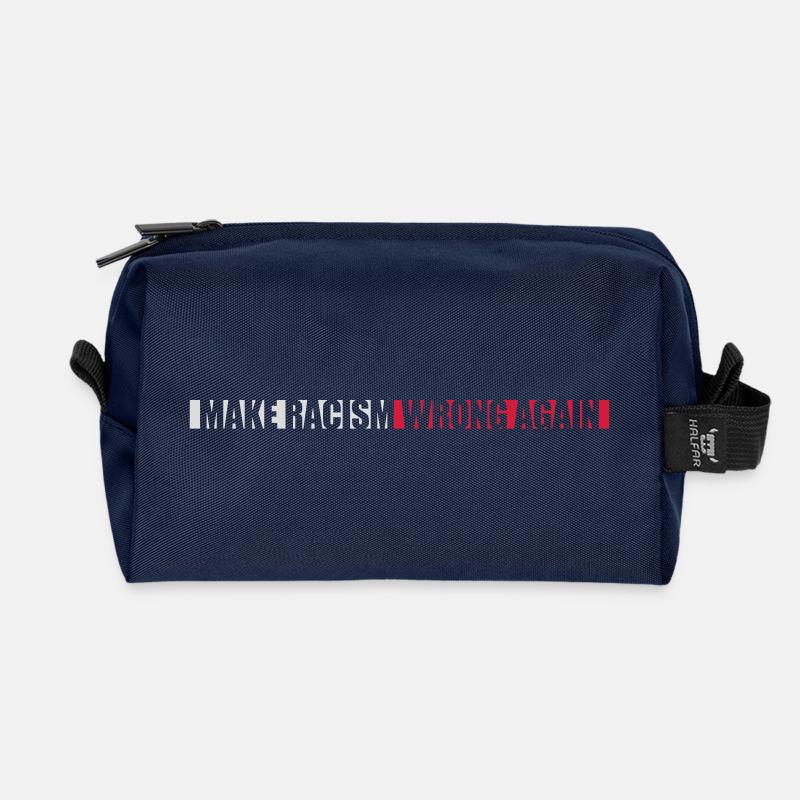 make racism wrong again - Recycelte Kulturtasche - Navy