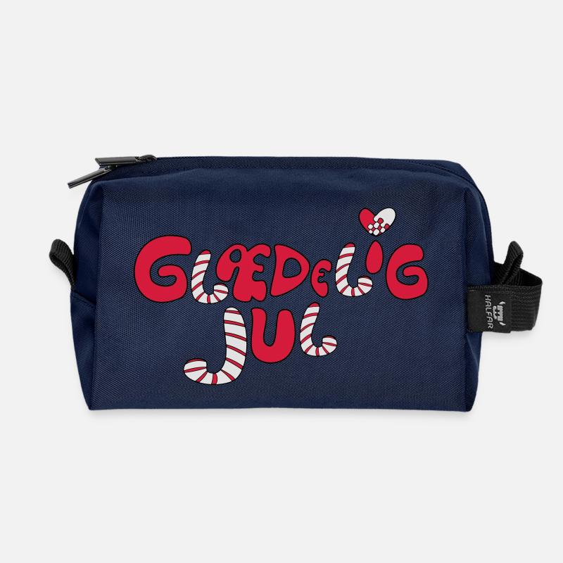 glaedelig_jul - Recycelte Kulturtasche - Navy
