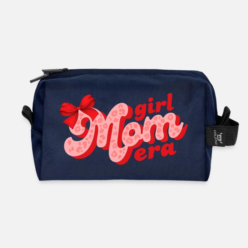 Mädchen Mama Ära - Recycelte Kulturtasche - Navy