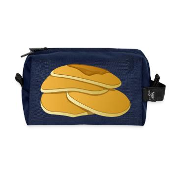 Pfannkuch crêpes crêpes petit déjeuner fruehstueck16 - Trousse de toilette en tissu recyclé - marine - Devant