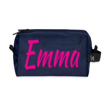 Emma - Recycelte Kulturtasche - Navy - Vorne